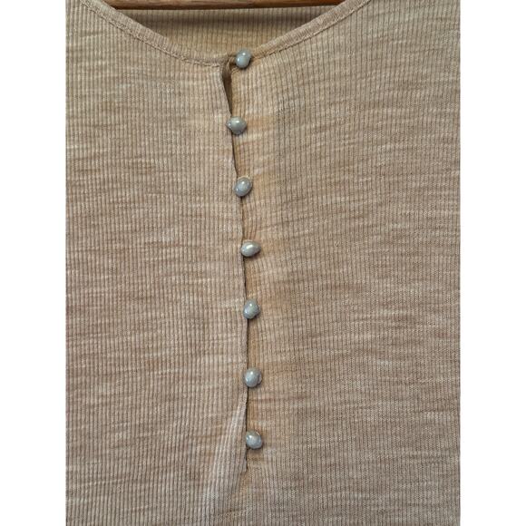 Vince Button Henley Base Layer Thermal Top Under Shirt Quite Luxury Minimalist - Picture 2 of 11